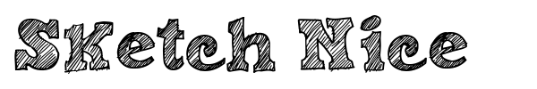 Sketch Nice font preview